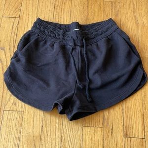 Black Drawstring Shorts with Pockets